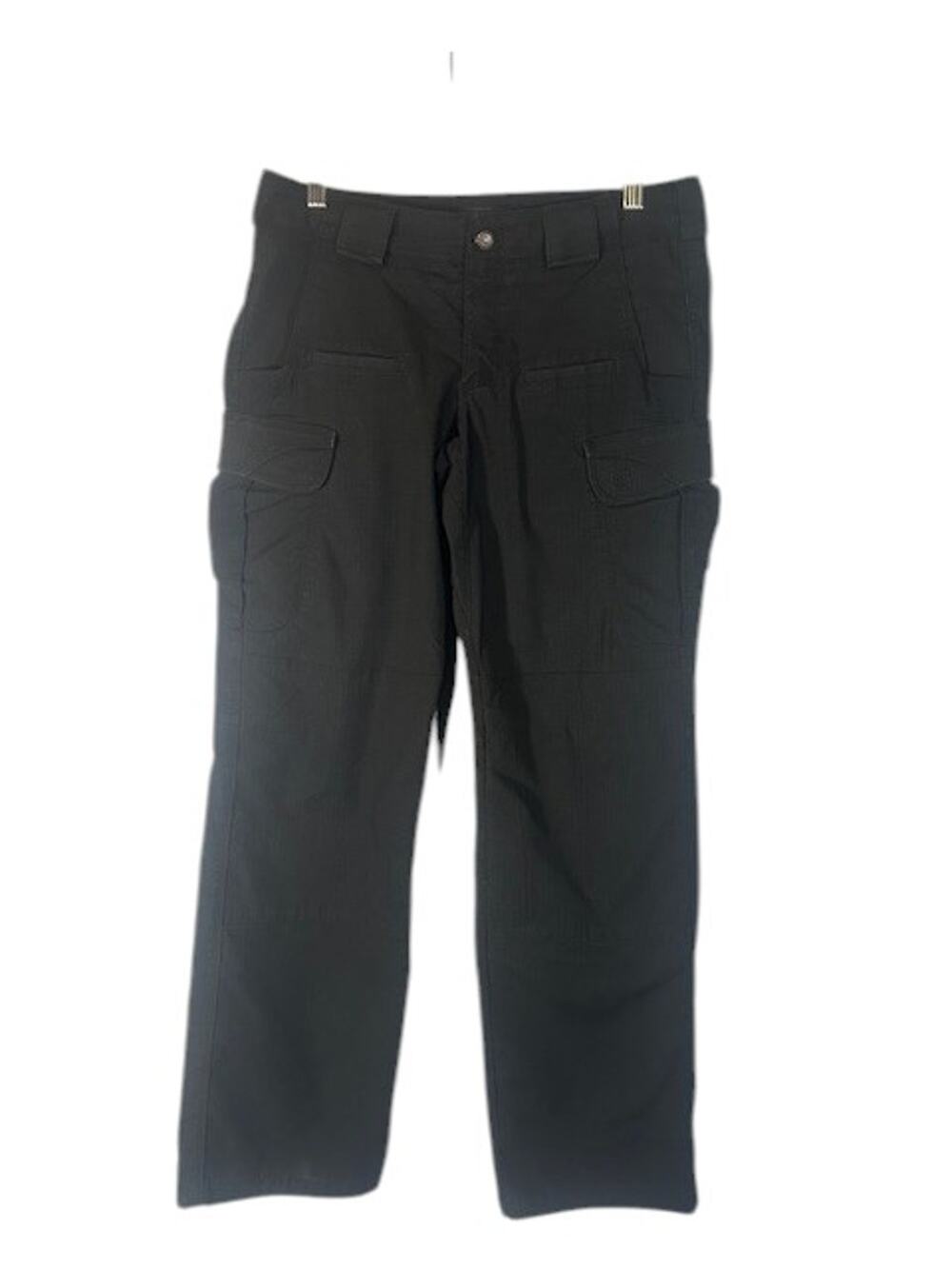 5.11 Tactical Women’s Black Cargo Work Pants Durable Cotton Blend Size 8